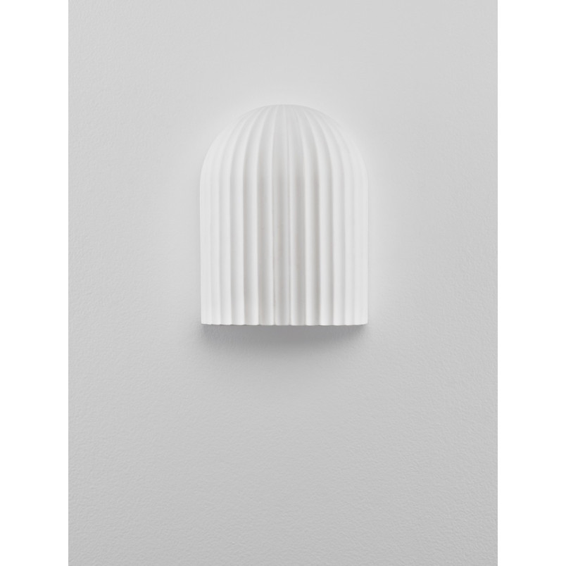 Kinkiet gipsowy biały Momas | Elegancki design Japandi