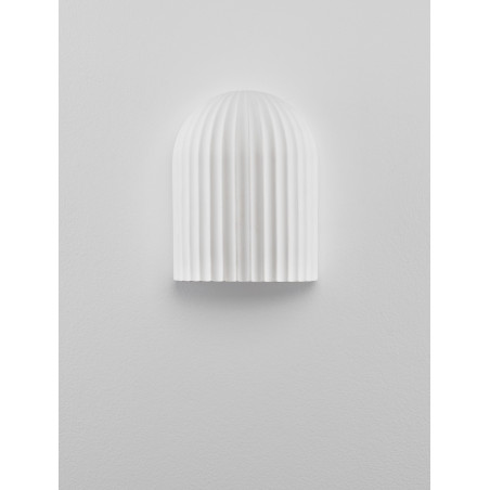 Kinkiet gipsowy biały Momas | Elegancki design Japandi