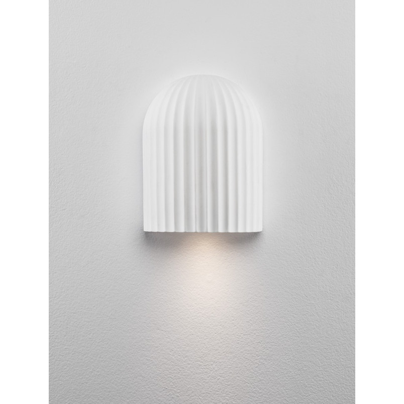 Kinkiet gipsowy biały Momas | Elegancki design Japandi