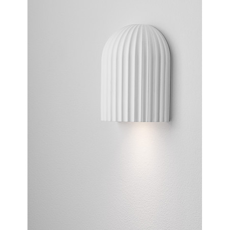 Kinkiet gipsowy biały Momas | Elegancki design Japandi