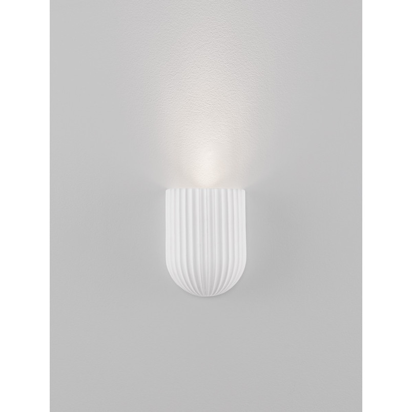 Kinkiet gipsowy biały Momas | Elegancki design Japandi