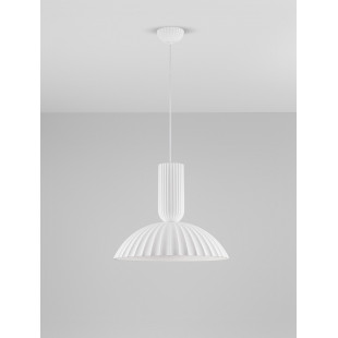 Lampa wisząca gipsowa Momas - Elegancki design w stylu Japandi
