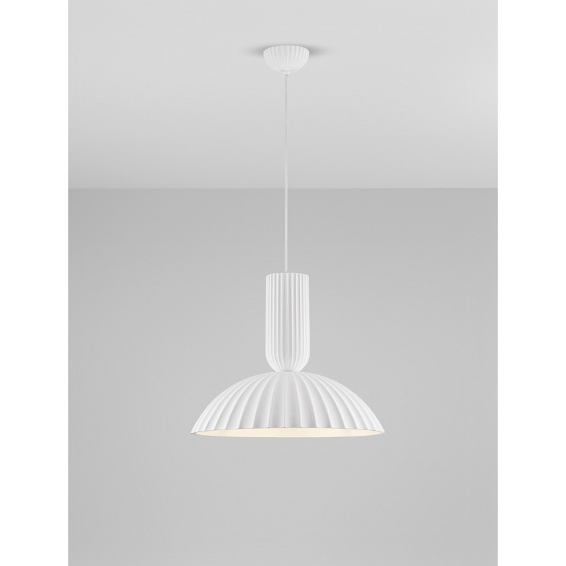Lampa wisząca gipsowa Momas - Elegancki design w stylu Japandi