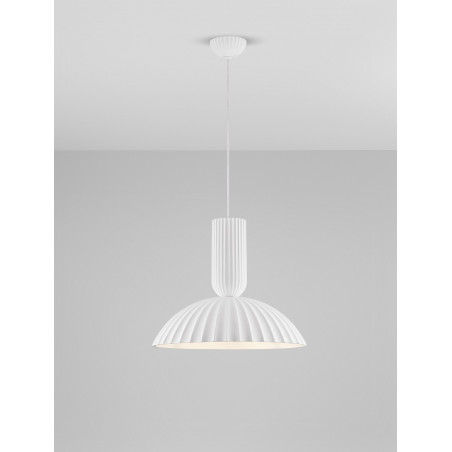 Lampa wisząca gipsowa Momas - Elegancki design w stylu Japandi