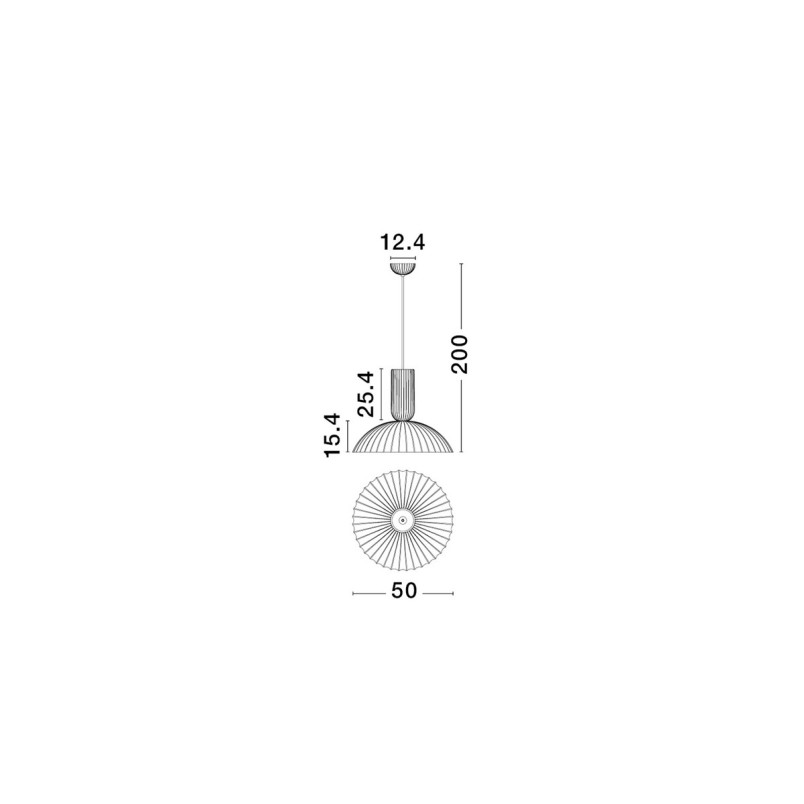 Lampa wisząca gipsowa Momas - Elegancki design w stylu Japandi
