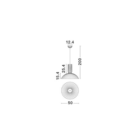 Lampa wisząca gipsowa Momas - Elegancki design w stylu Japandi