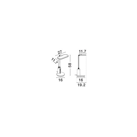 Lampa biurkowa LED Ligobit 4000K - Nowoczesny design | Decolab24