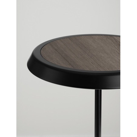 Lampa Holia LED - Nowoczesny design, czarny i drewno | Decolab24