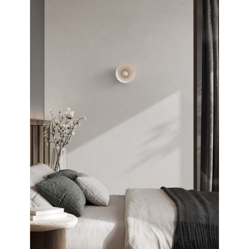 Kinkiet Okrągły Nioa Biały | Decolab24 - Loft i Retro