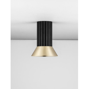 Lampa spot Vialu czarna/złota - Decolab24 | Loftowa