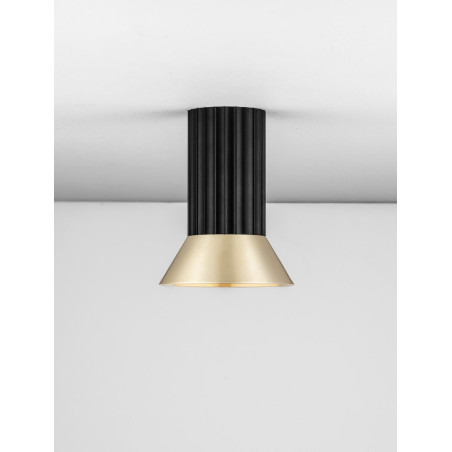Lampa spot Vialu czarna/złota - Decolab24 | Loftowa