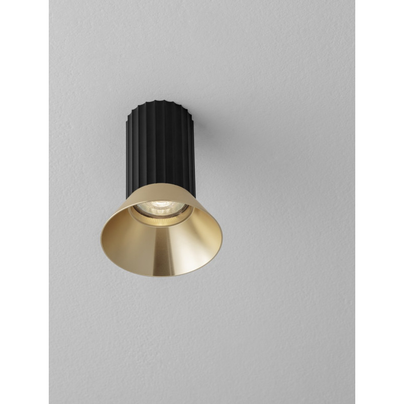 Lampa spot Vialu czarna/złota - Decolab24 | Loftowa