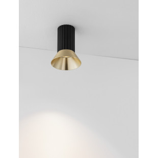 Lampa spot Vialu czarna/złota - Decolab24 | Loftowa