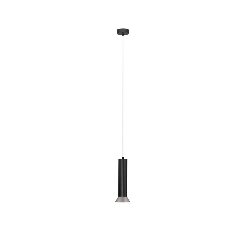 Lampa wisząca Vialu - Stożek czarny/brąz, Loft, Decolab24