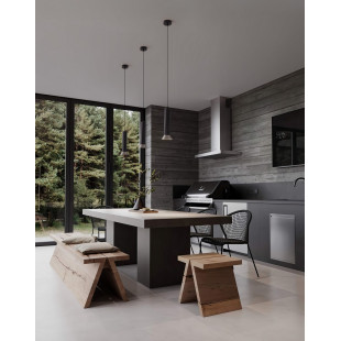 Lampa wisząca Vialu - Stożek czarny/brąz, Loft, Decolab24