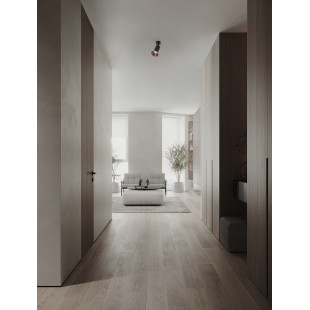 Reflektor sufitowy Vialu - Loftowy design, czarny i brązowy | Decolab24