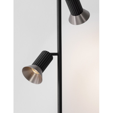 Lampa podłogowa Vialu | Loftowa, podwójna, regulowana | Decolab24