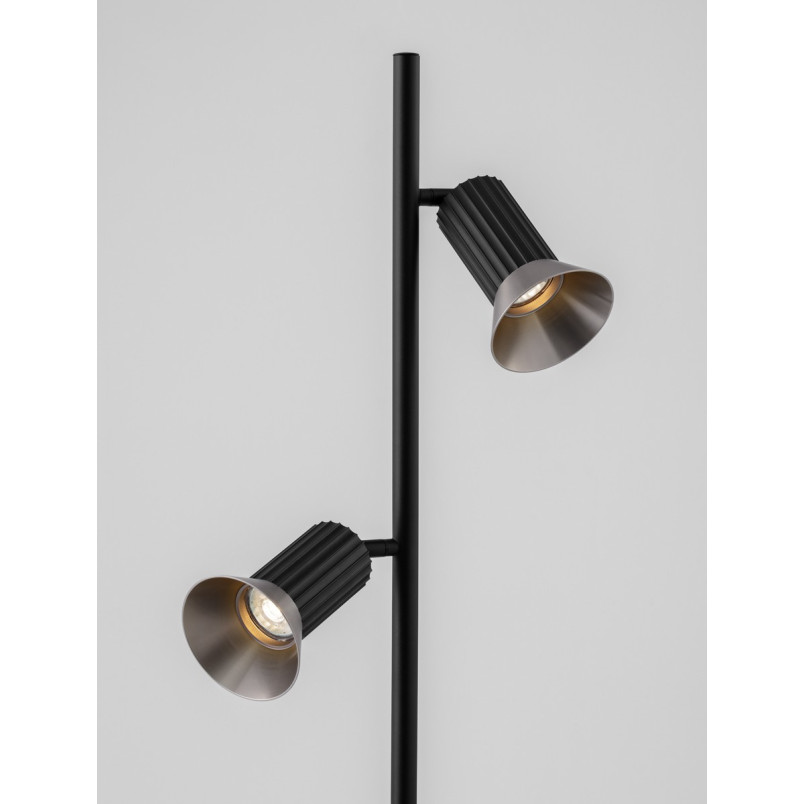 Lampa podłogowa Vialu | Loftowa, podwójna, regulowana | Decolab24