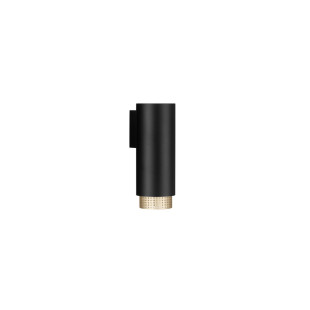 Kinkiet tuba minimalistyczny czarno-złoty Sinsesi 6cm | Decolab24