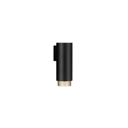Kinkiet tuba minimalistyczny czarno-złoty Sinsesi 6cm | Decolab24