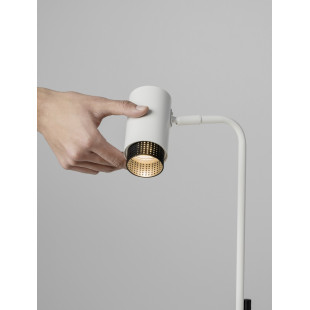 Lampa biurkowa minimalistyczna biało-czarna Sinsesi | Decolab24