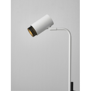 Lampa biurkowa minimalistyczna biało-czarna Sinsesi | Decolab24