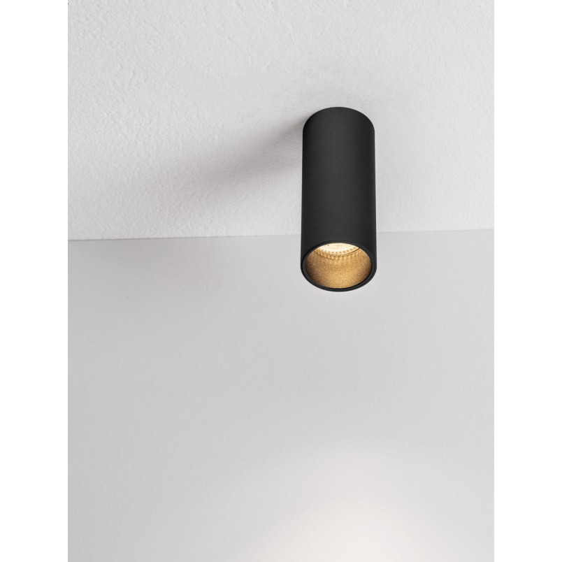 Lampa spot tuba Moro 4cm czarna | Decolab24