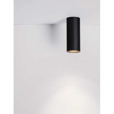 Lampa spot tuba Moro 4cm czarna | Decolab24