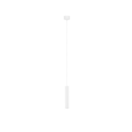 Lampa wisząca tuba Moro 4cm biała - Decolab24