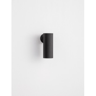 Kinkiet tuba ryflowana Montec 4cm czarny | Decolab24