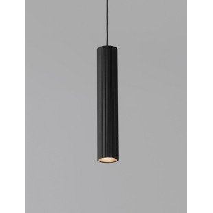 Lampa wisząca tuba czarna Montec 4cm - Decolab24