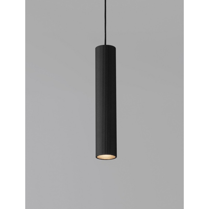 Lampa wisząca tuba czarna Montec 4cm - Decolab24