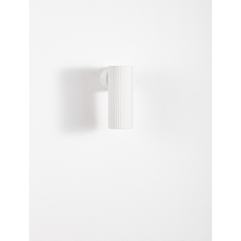 Kinkiet tuba ryflowana Montec 4cm biały | Decolab24