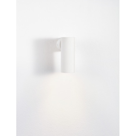 Kinkiet tuba ryflowana Montec 4cm biały | Decolab24