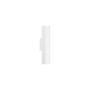 Kinkiet ryflowany Montec 4cm biały | Decolab24