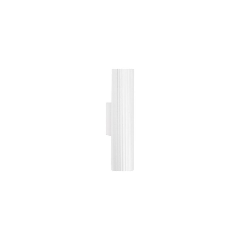 Kinkiet ryflowany Montec 4cm biały | Decolab24