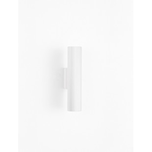 Kinkiet ryflowany Montec 4cm biały | Decolab24
