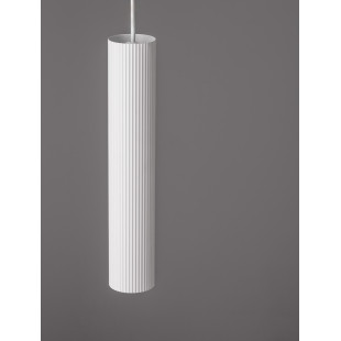 Lampa wisząca tuba Montec 4cm biała | Decolab24