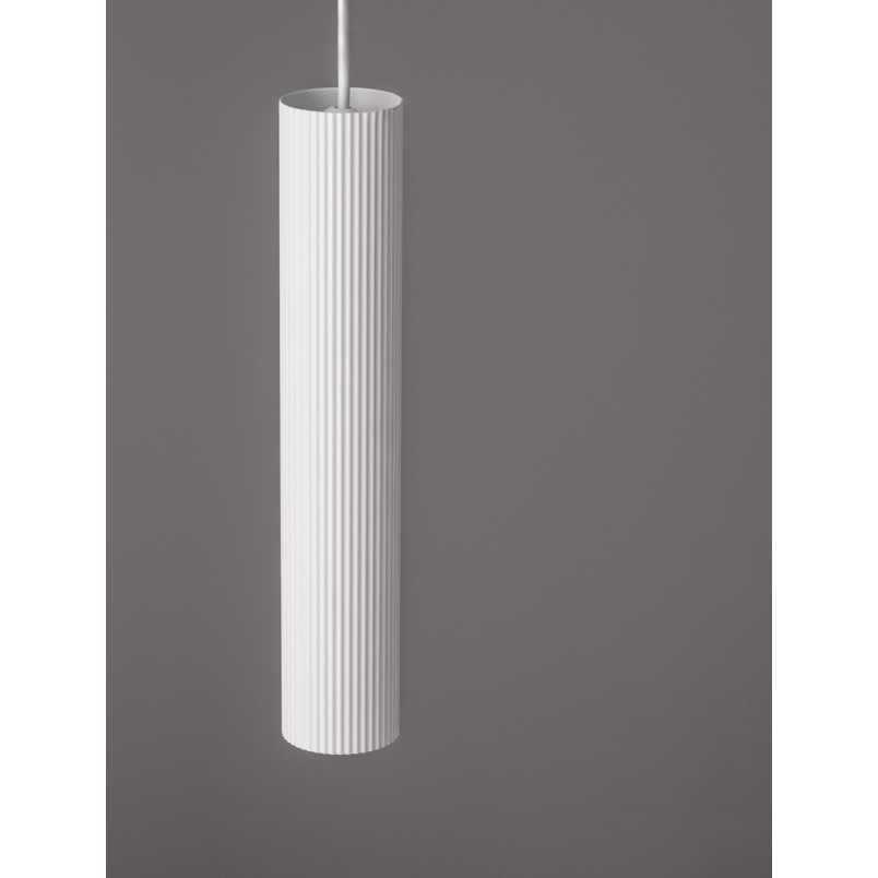 Lampa wisząca tuba Montec 4cm biała | Decolab24