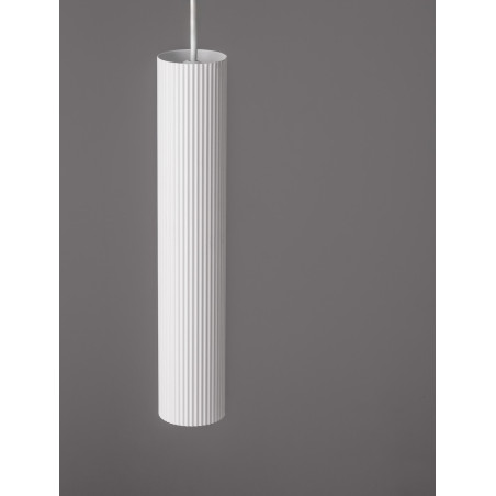 Lampa wisząca tuba Montec 4cm biała | Decolab24