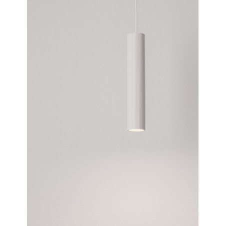 Lampa wisząca tuba Montec 4cm biała | Decolab24
