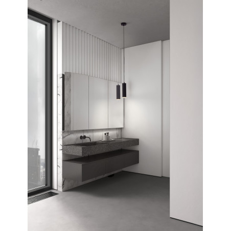 Lampa wisząca Moma - minimalistyczna tuba, czarna | Decolab24