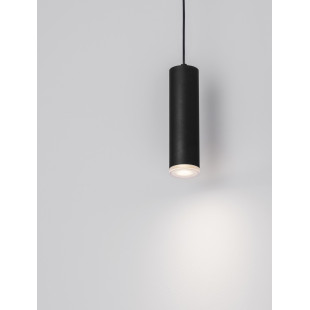 Lampa wisząca Moma - minimalistyczna tuba, czarna | Decolab24