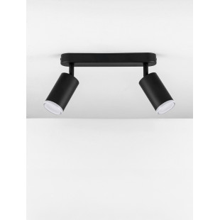 Reflektor Moma 2xGU10 Czarny | Oświetlenie Minimalistyczne