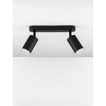 Reflektor Moma 2xGU10 Czarny | Oświetlenie Minimalistyczne