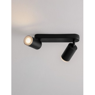 Reflektor Moma 2xGU10 Czarny | Oświetlenie Minimalistyczne