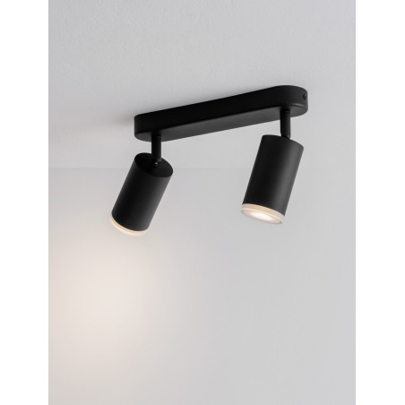 Reflektor Moma 2xGU10 Czarny | Oświetlenie Minimalistyczne