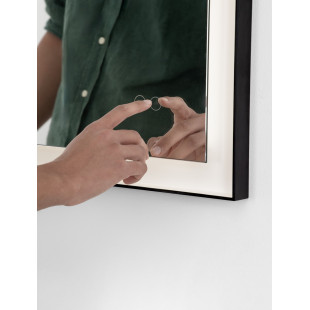Lustro LED 60x80 czarne - Decolab24 | Oświetlenie łazni