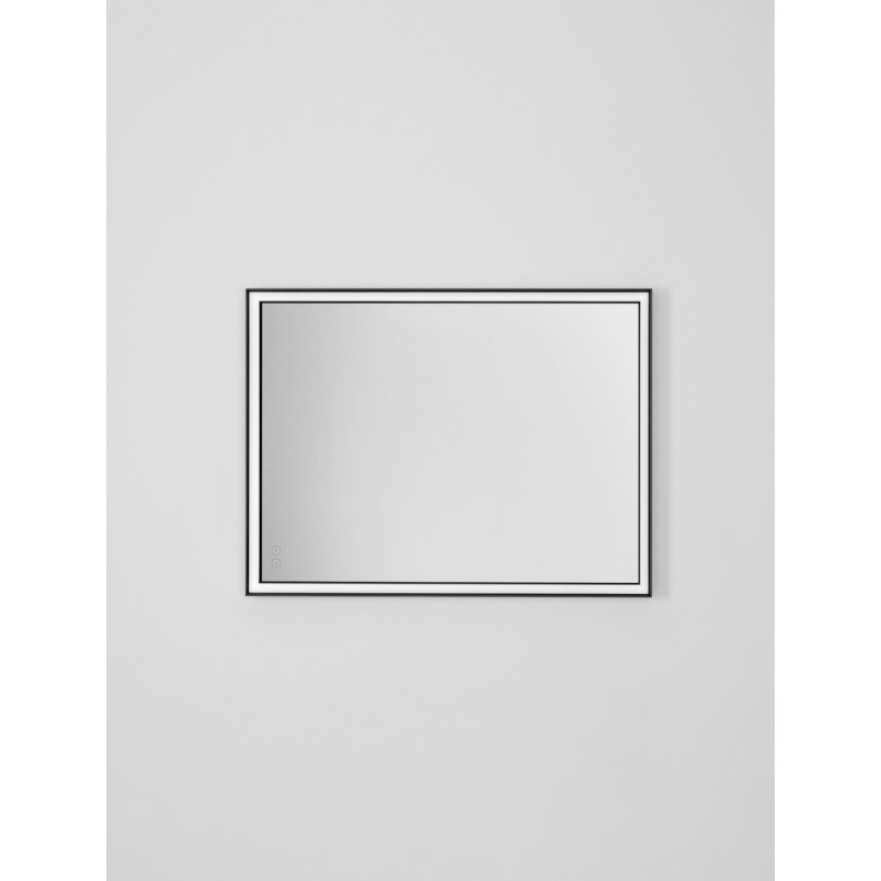 Lustro LED Broma 80x60 czarne - Decolab24