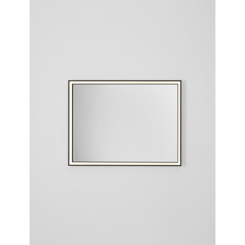 Lustro LED Broma 80x60 czarne - Decolab24